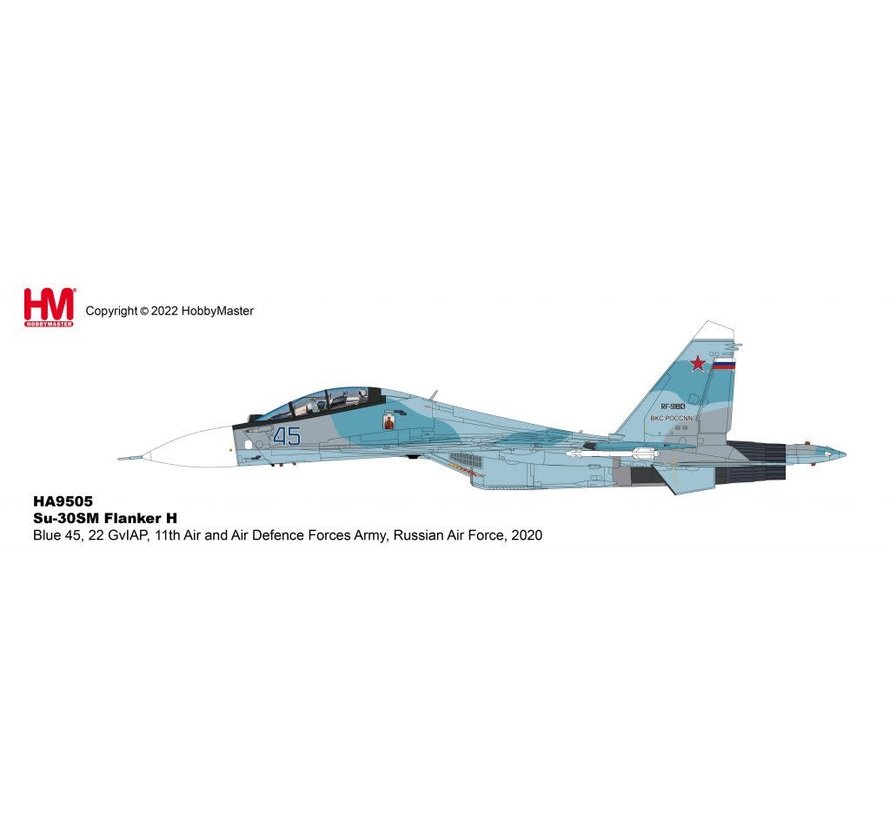 Su30SM Flanker H BLUE45 22 GvIAP 11 AADFA Russian Air Force 2020 1:72 +preorder+