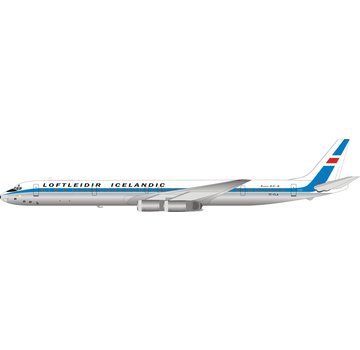 InFlight DC8-63CF Loftleidir Icelandic Airlines TF-FLA 1:200 with stand