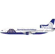 InFlight L1011 ATA Airlines Pleasant Hawaiian Holidays N188AT 1:200 with stand