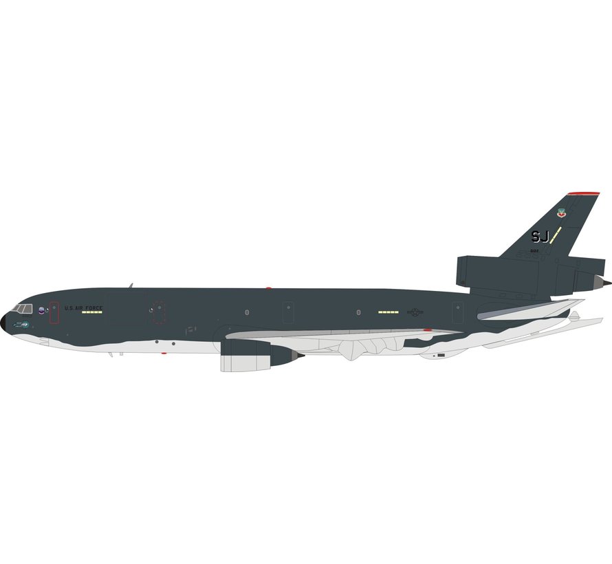KC10A Extender USAF Europe One livery 87-0122 1:200 with stand