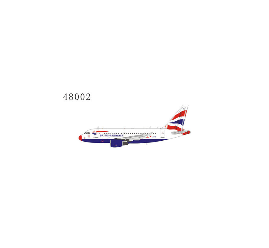 A318 British Airways red nose without crown G-EUNB 1:400 ++NEW MOULD++