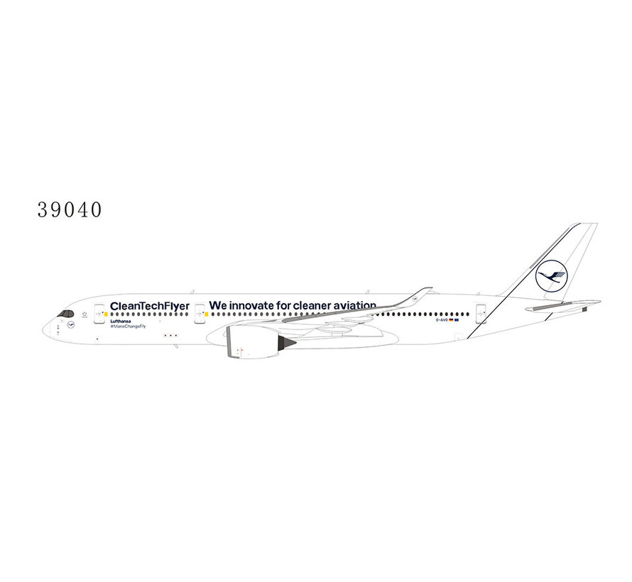 A350-900 Lufthansa Cleantechflyer livery D-AIVD 1:400