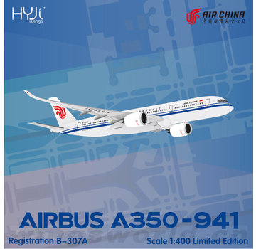 HYJL Wings A350-900 Air China B-307A 1:400  with collectors card