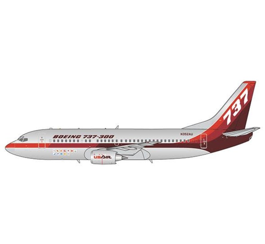 B737-300 Boeing House livery Farnborough Air Show 1984 N352AU 1:400