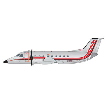 Gemini Jets EMB120RT Brasilia Comair N137H 1:200 polished livery with stand