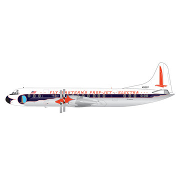 Gemini Jets L188A Electra Eastern Air Lines Golden Falcon N5507 1:200 polished