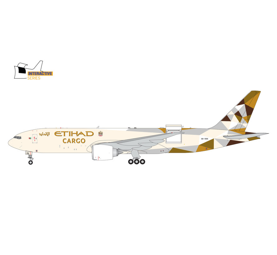 B777-200LRF Etihad Cargo 2014 livery A6-DDE 1:400 Interactive
