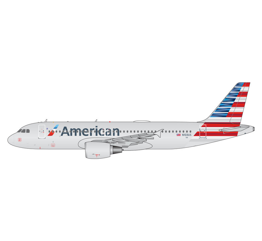 A320 American Airlines 2013 livery N103US 1:400