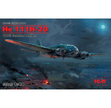 ICM Model Kits He111H-20 WWII German Bomber 1:48