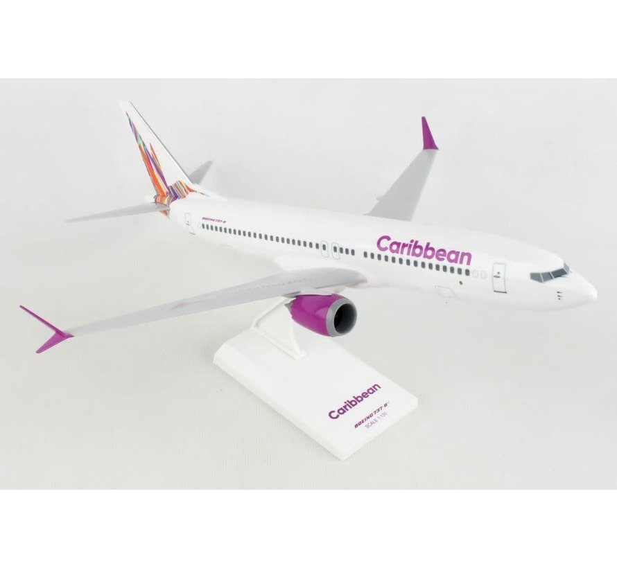 B737-8 MAX Caribbean Hummingbird new livery 2022 1:130 with stand