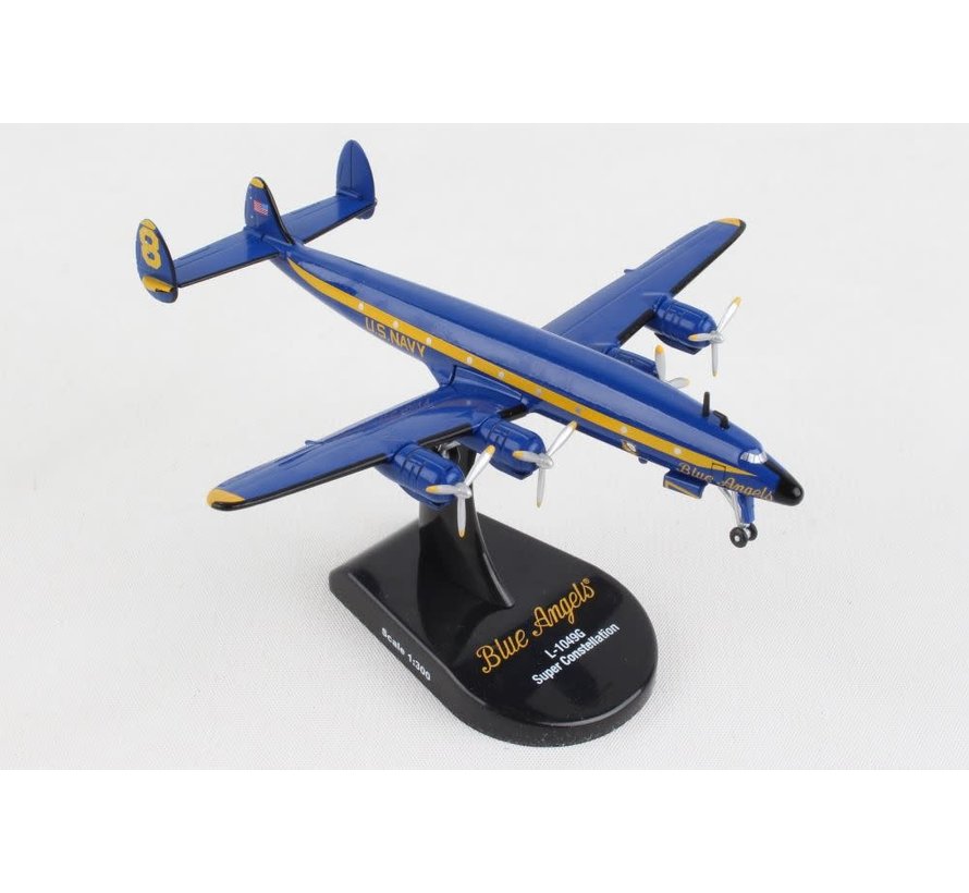 C121J L1049G Super Constellation Blue Angels 1:300 with stand