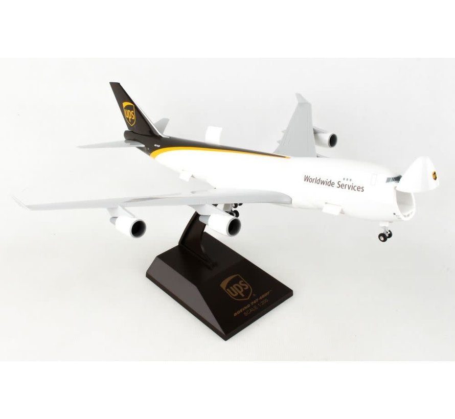 B747-400F UPS United Parcel 2016 livery 1:200 interactive with stand and gear