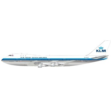JFOX B747-206B KLM Royal Dutch Airlines white top PH-BUE 1:200 polished  with stand
