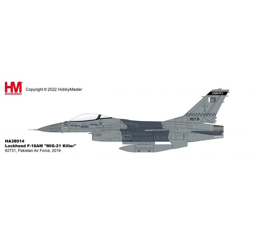 F16AM Pakistan Air Force Arrows MIG-21 Killer 92731 2019 1:72 +Preorder+