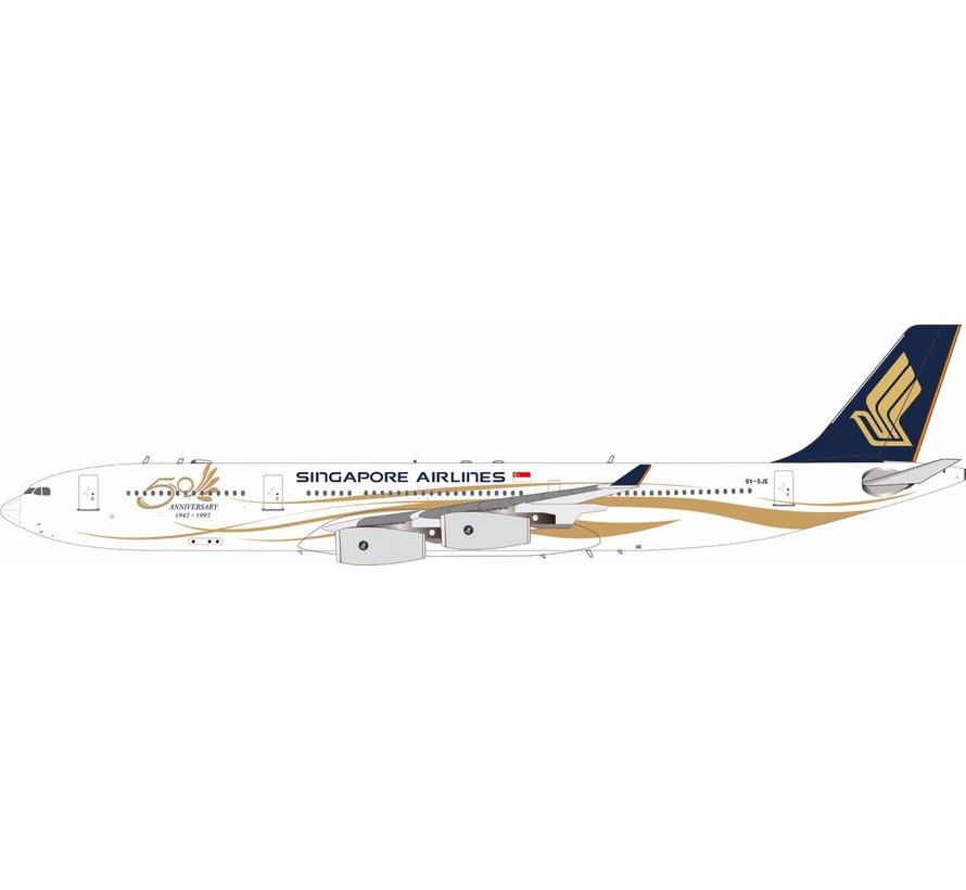 A340-300 Singapore Airlines 50th Anniversary 9V-SJE 1:200 with 