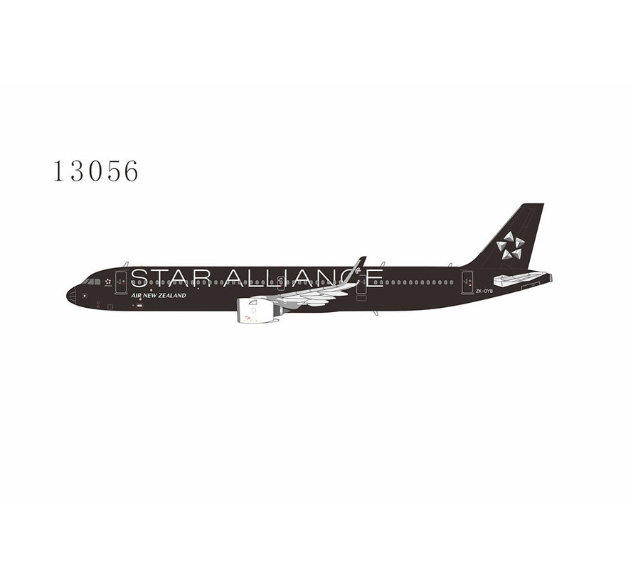 A321neo Air New Zealand Star Alliance black on white ZK-OYB 1:400