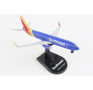Postage Stamp Models B737-800W Southwest Airlines 2014 livery 1:300 with stand