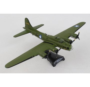 Postage Stamp Models B17F Flying Fortress Boeing Bee USAAF Camouflage 1:155 with stand