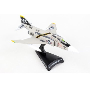 Postage Stamp Models F-4B Phantom II VF-84 Jolly Rogers RE-206 Hi-Viz US Navy 1:155 with stand