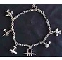 Aviation themed charm bracelet