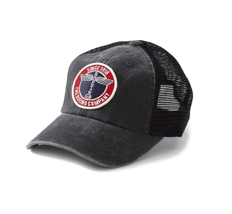 Boeing Logo Black Trucker Hat