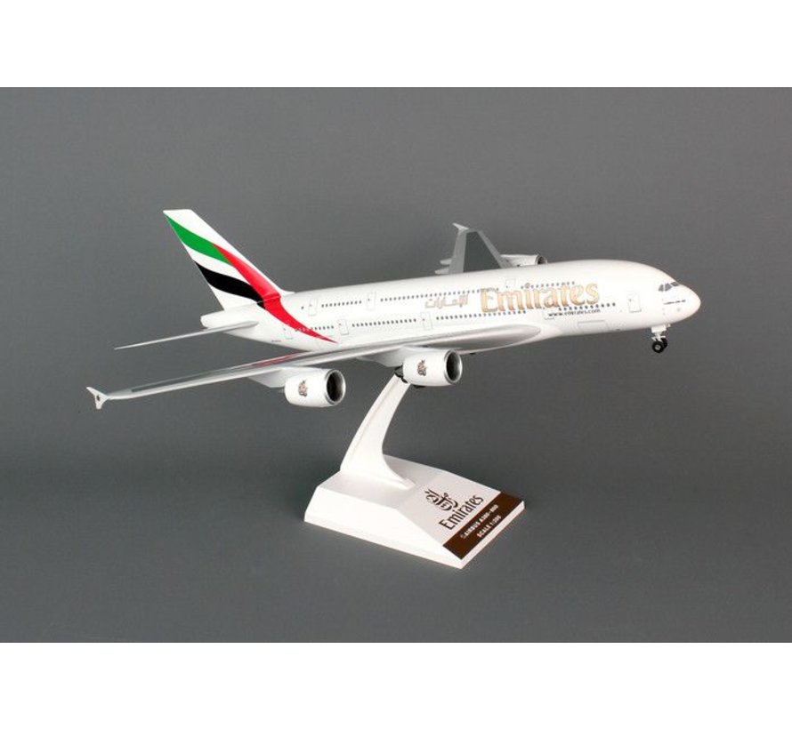 A380-800 Emirates 1:200 With Gear + stand