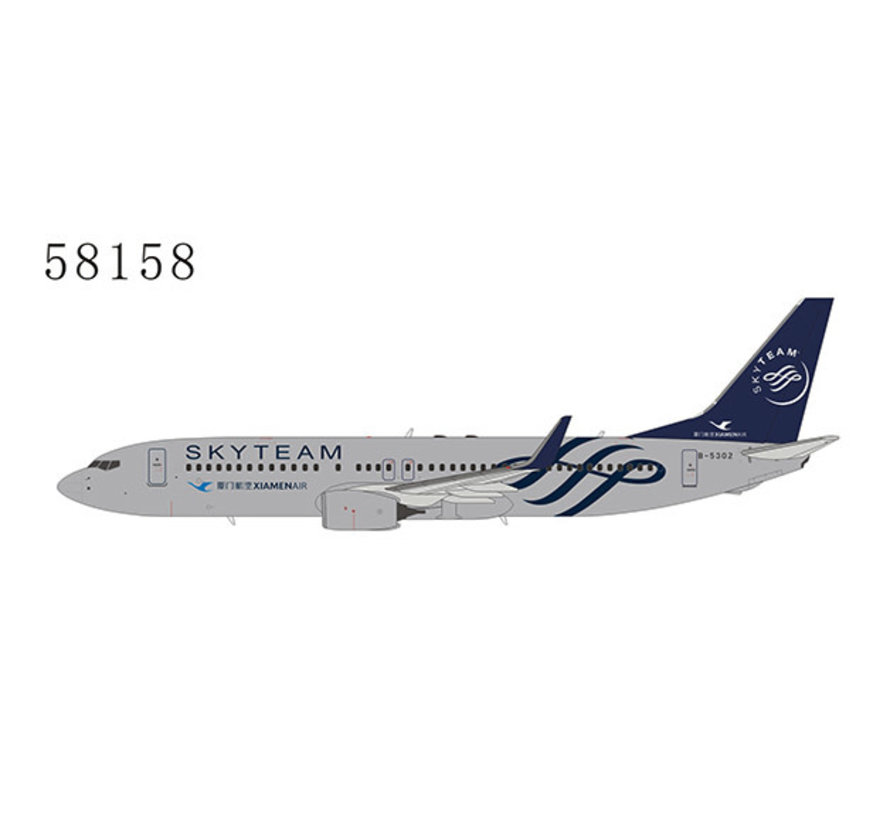 B737-800W Xiamen Airlines SkyTeam B-5302 1:400