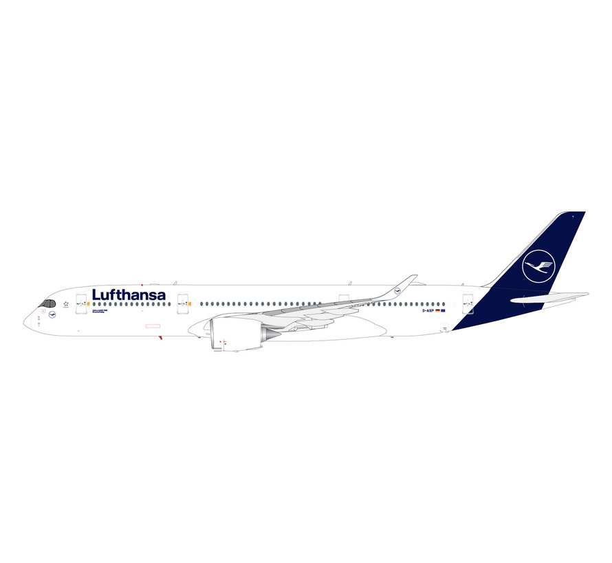 A350-900 Lufthansa 2018 livery D-AIXP 1:200 (2nd) with stand