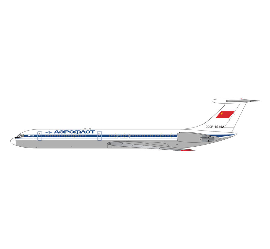 IL62M Aeroflot Soviet livery CCCP-86492 1:400