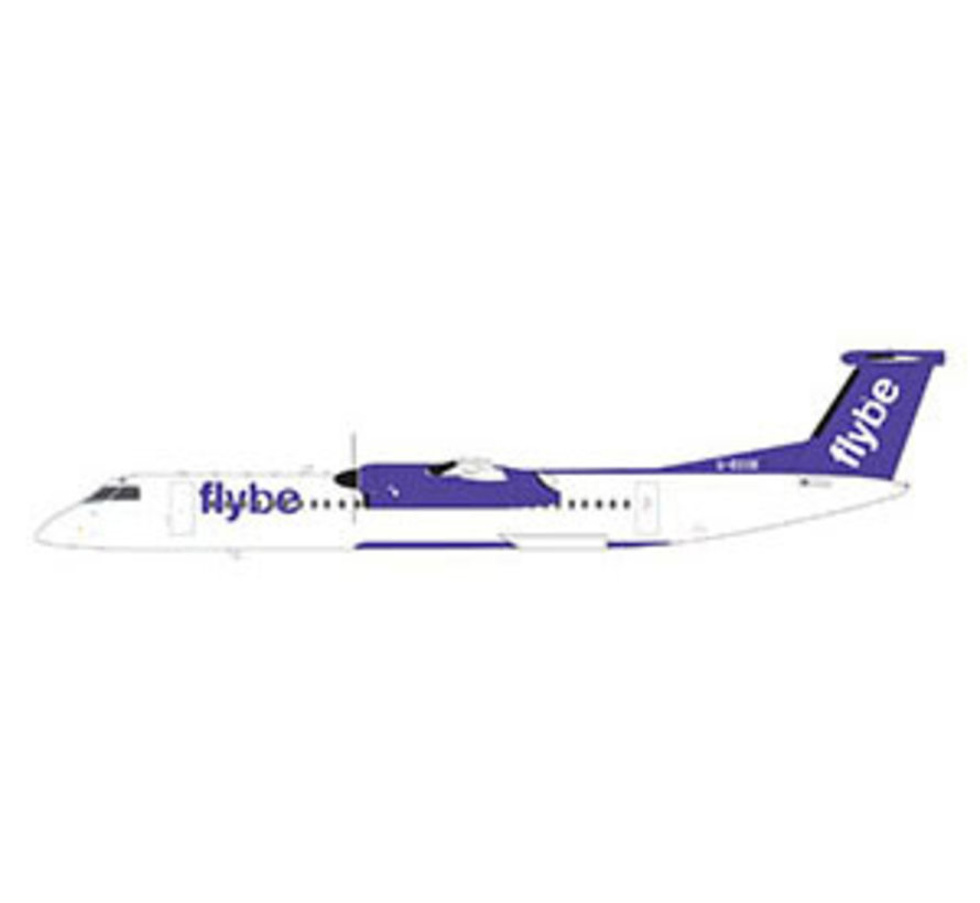Dash-8 Q400 FlyBe new blue livery 2022 1:200 with stand