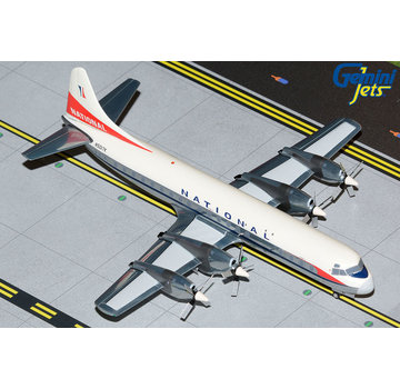 Gemini Jets L188A Electra National Airlines N5017K 1:200 polished with stand