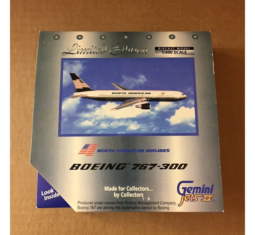 B767-300 North American N767NA 1:400 *Collection Sale