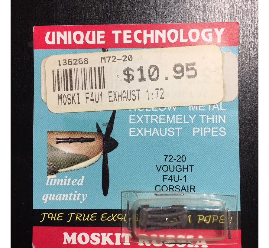 MOSKIT F4U-1 Corsair exhaust 1:72