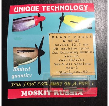 MOSKIT Blast tubes for 12.7mm UB machine guns 1:72 [for various aircraft]