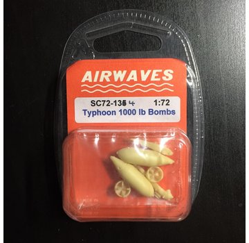 AIRWAVES Typhoon 1000lb bombs & racks 1:72