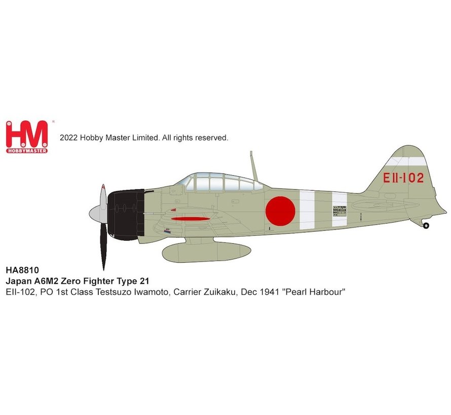 A6M2 Zero EII-102 PO 1st Class Testsuzo Iwamoto IJN Carrier Zuikaku Pearl Harbor 1:48 +preroder+