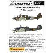 Xtradecal XTRADECAL Bristol Beaufort Mk.I/IA Collection Pt1 1:48 decals for 9 aircraft