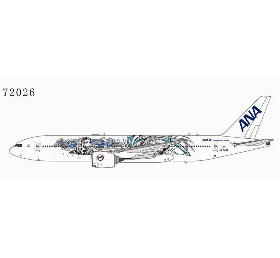 B777-200ER All Nippon Airways JA745A Kimetsu no Yaiba livery 1:400