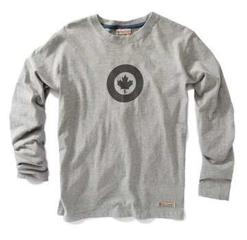 Red Canoe Brands RCAF Long Sleeve T-shirt, Grey