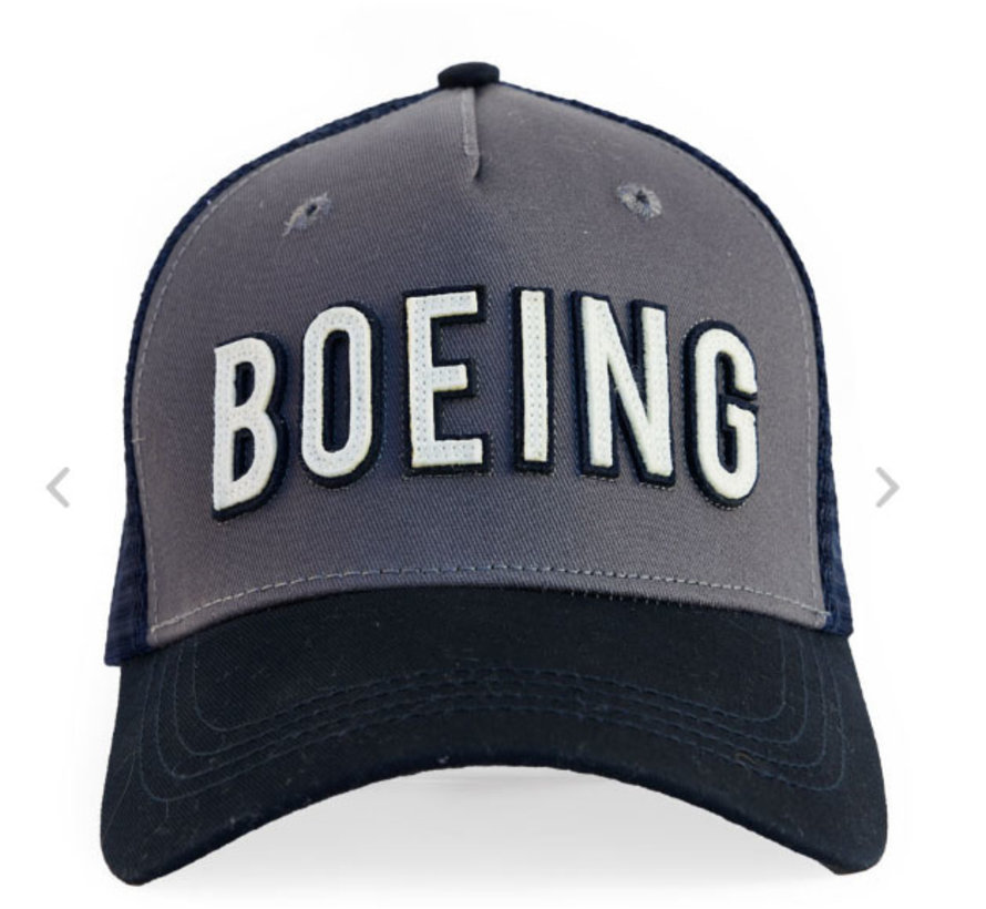 Cap Boeing Trucker- Grey & Navy