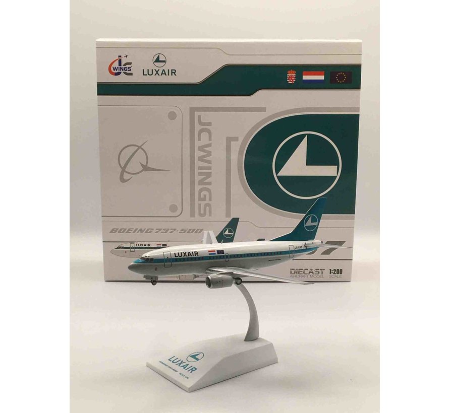 B737-500 Luxair LX-LGR 1:200 with stand