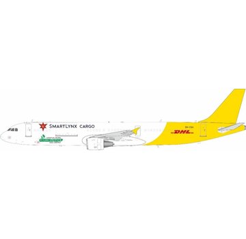 JFOX A321(P2F) SmartLynx Cargo DHL 9H-CGA 1:200 with stand