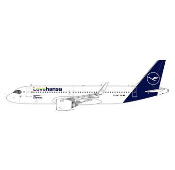 Gemini Jets A320neo Lufthansa Lovehansa 2018 livery D-AINY 1:400