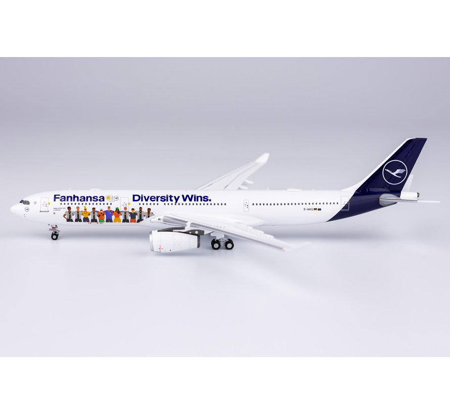 A330-300 Lufthansa 2018 livery Fanhansa with Diversity Wins D-AIKQ 1:400