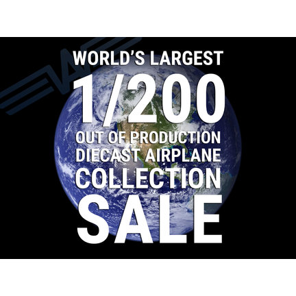 World's Largest 200 Scale Diecast Aircraft Sale
