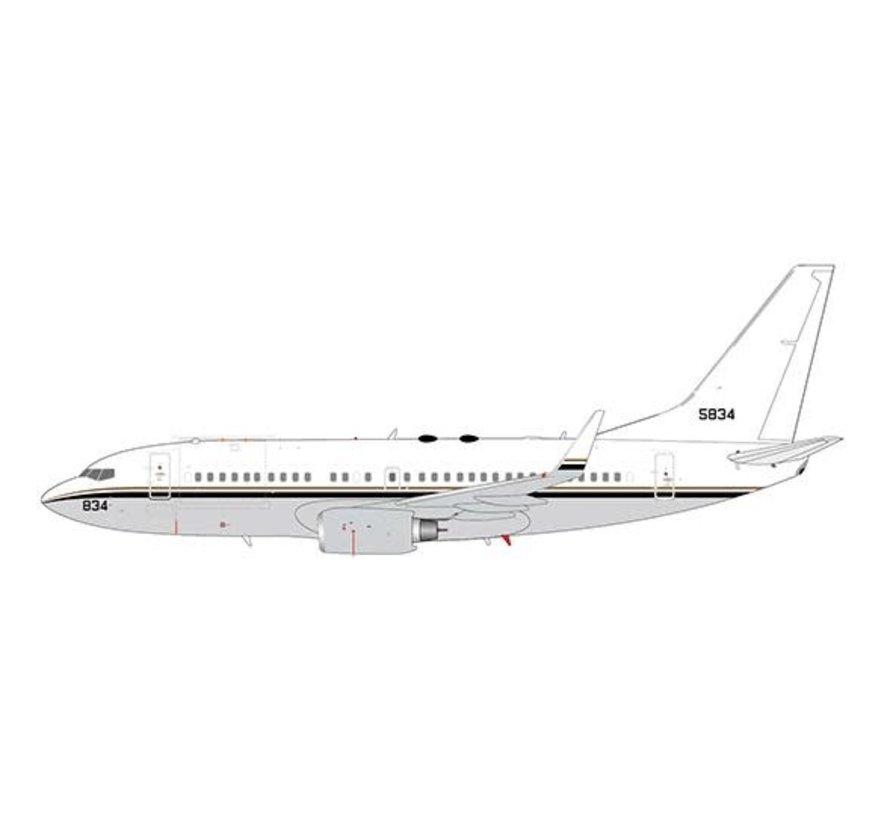 C40A Clipper United States Navy white cheatline livery 165834 1:400