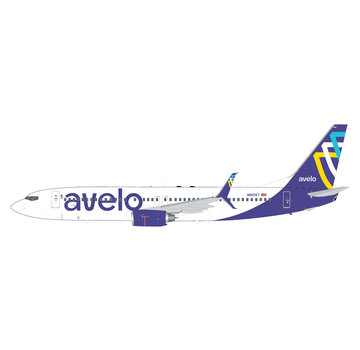 Gemini Jets B737-800S Avelo Airlines N801XT 1:200 with stand