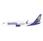 B737-800S Avelo Airlines N801XT 1:200 with stand