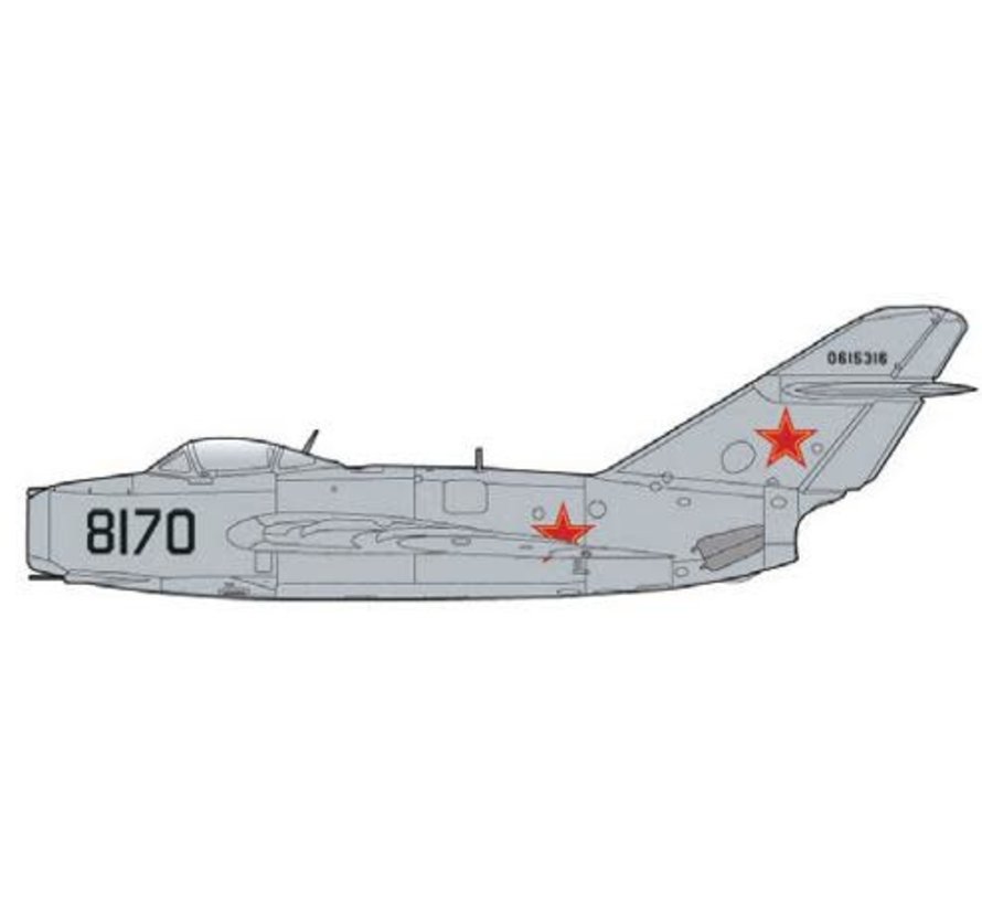 MIG15bis Soviet Air Force BLACK 8170 1:72 +preorder+