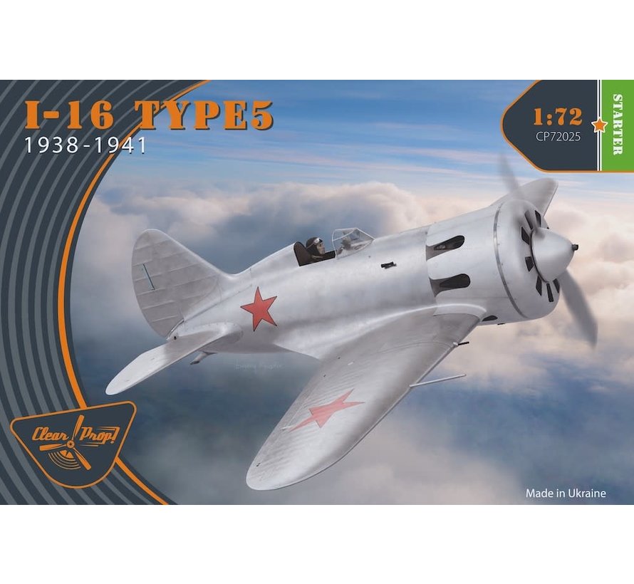 Clear Prop Polikarpov I16 type 5 (1938-1941) Starter kit 1:72
